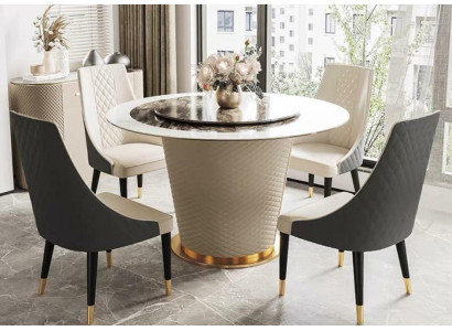 Marmor Esstisch Moderne Esszimmer Wohnzimmer Küche Tische Design Tisch Rund Neu