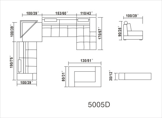 Designer Polster Ledersofa Couch U-Form Modern Sofa Wohnlandschaft