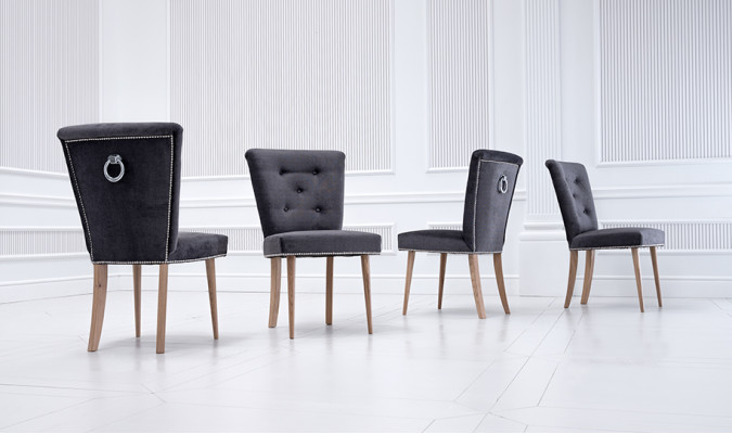 Moderne Stuhlgruppe Esszimmer Stühle 8x Stuhl Sitz Polster Garnitur Sitzer