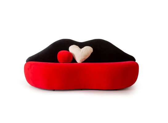 Luxus Bett Rot 3 Sitzer Sofa Designer Möbel Couchen Wohnzimmer Sofas