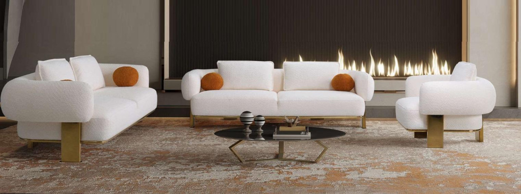 Sofagarnitur 2x Dreisitzer Sitzpolster Couch Set 3tlg Design Sofa Neu Wohnzimmer