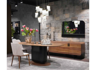 Esszimmer Set 6tlg Esstisch Stühle Ess Gruppe Sideboard Anrichte Möbel