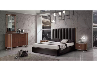 Komplettes Schlafzimmer Set Designer Möbel Doppelbett 2x Nachttische 5tlg