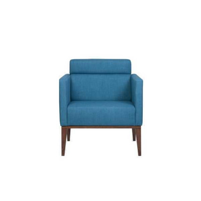 Blauer Relaxsessel Wohnzimmer 1-Sitzer Polster Couch Luxus Clubsessel