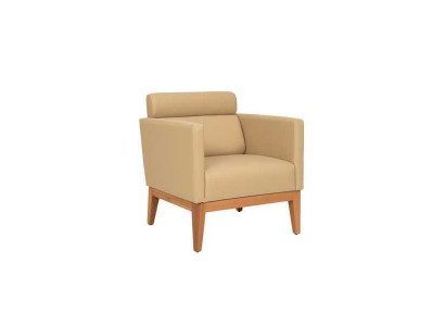 Beiger Clubsessel Relax 1-Sitzer Designer Sessel Wohnzimmer Sitzer 