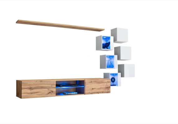 Wohnzimmermöbel Sideboard Holzmöbel Luxus Set Einrichtung Komplett Wandschrank