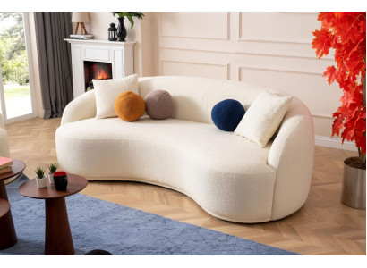 Design Couch Halbrunde Couchen Luxus Sofa Polster Möbel 4 Sitzer xxl big