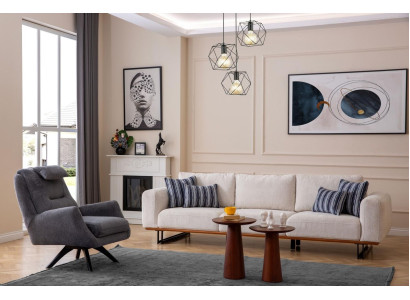 Luxus Wohnzimmer Set 2tlg. Design Sofagarnitur 4+1 Sitzer Couchen Möbel