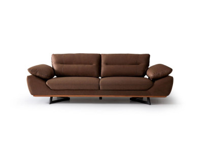 Modern Designer Sofa 3 Sitzer 240cm xxl Couch Polster Sofas Design Braun
