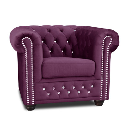 Sessel Club Lounge Designer Lehn Stuhl Polster Sofa 1 Sitzer Fernseh Textil Neu