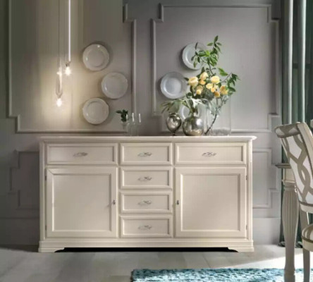 Esszimmer Esstisch 6x Stühle Garnitur Sideboard Gruppe 10tlg. Komplett
