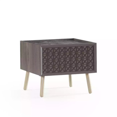 Schlafzimmer Nachttisch Nachtkonsole Holz Grau Kindernachttisch Luxus