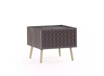 Schlafzimmer Nachttisch Nachtkonsole Holz Grau Kindernachttisch Luxus