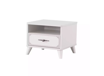 Nachttisch Nachtkonsole Schlafzimmer Holz Weiß Kindernachttisch Luxus