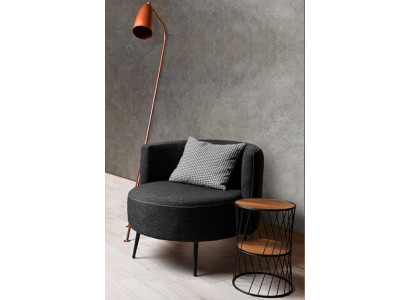 Schwarzer Moderner Sessel Wohnzimmersessel Fauteuil Clubsessel Neu