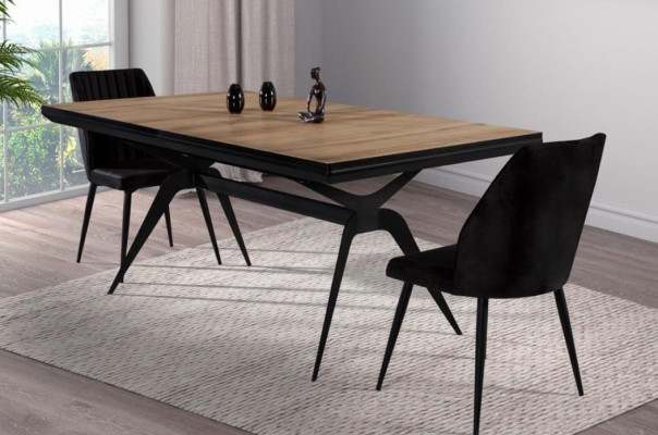 Luxus Esszimmertisch Ausziehbarer Design Küchentisch Holz Braun Tisch