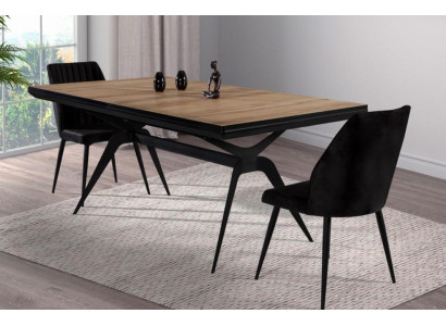 Luxus Esszimmertisch Ausziehbarer Design Küchentisch Holz Braun Tisch