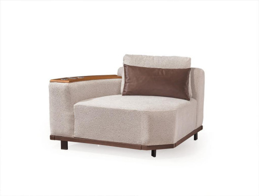 Beiges Modulsofa Designer Ecksofas L-Form Couchen Wohnzimmer Möbel Neu