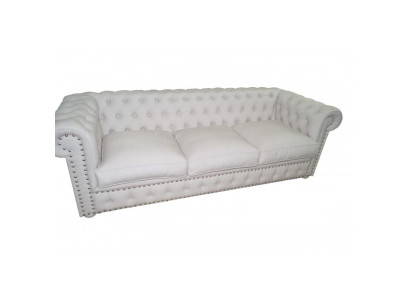 Chesterfield Dreisitzer Couch Polster Sofa Design Leder Sofas Couchen 3 Sitzer