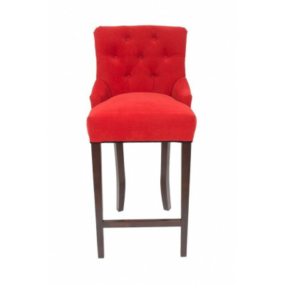 Rote Bar Hocker Chesterfield Stühle Garnitur Hotel Stühle Textil Polster Gruppe x10 Set