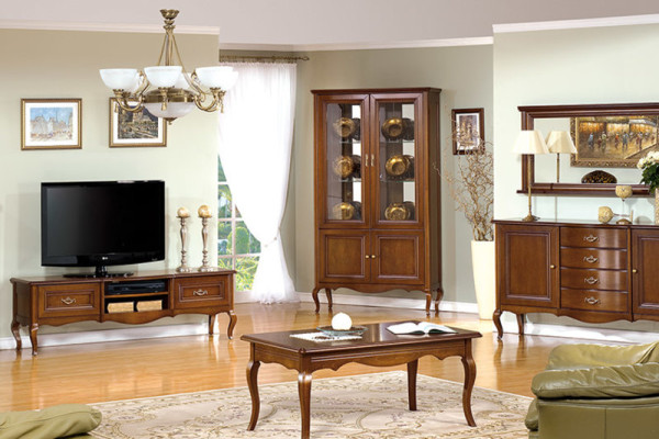 Großer Schrank Massiv Echtholz Rustikal Klassische Vitrine Vitrinenschrank PR-W3