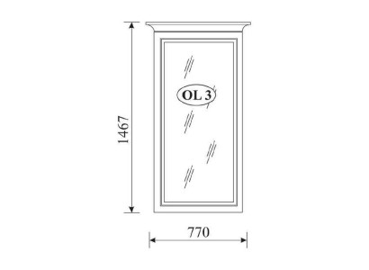 Klassischer Designer Spiegel Wandspiegel echten Holz Rahmen Kolonial Stil OL 3