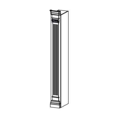 Klassische Säule Abschlußelement für Schrank Schrankwand L, R - Model BA - 20