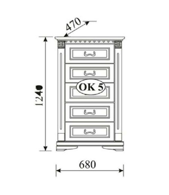 Klassische Kommode Kommoden Schrank Sideboard Massiv Möbel Kolonial Neu OK5