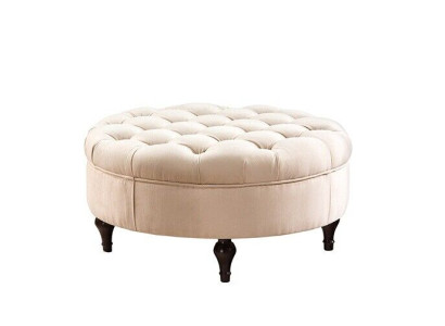 Klassischer Hocker Retro Rustikal Fußhocker Ottomane Sitzbank Bank FL-P2A