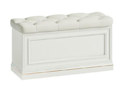 Pufa Hocker Bank Truhe Echtes Leder Box Schrank Begehbarer Kleiderschrank Neu