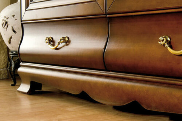 Klassische Schränke Schrank Schrankwand Kleiderschrank Holzschrank - Model N-3D