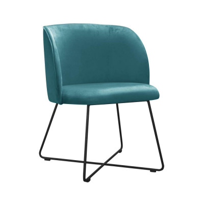 Stuhl 4x Sessel Esszimmer Lounge Textil Sitz Set Neu Club Fernseh Polsterstuhl