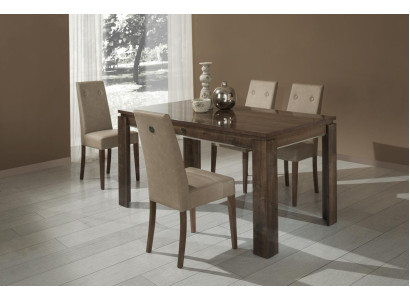 Stuhl Holz Polster Garnitur Wohnzimmer Esszimmer Essgruppe Gruppe Set 4tlg. Neu