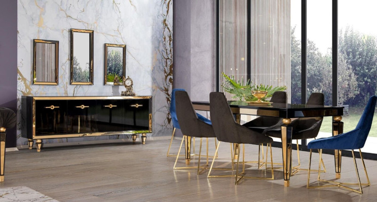 Designer Textil Stuhl Edelstahl Möbel Moderner Einsitzer Luxus Esszimmer