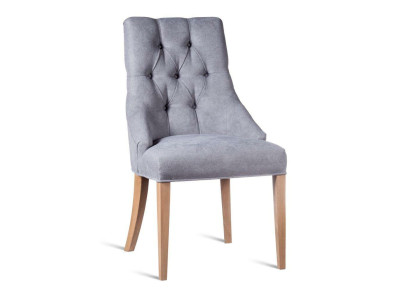 Chesterfield Lehnstuhl Design Stuhl Stoff Stühle Polster Luxus Sessel Esszimmer