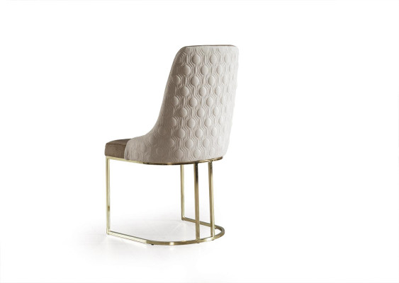 Beige Esszimmerstuhl Wohnzimmer Sofa Wohnzimmer Club TV Cocktailparty Neu