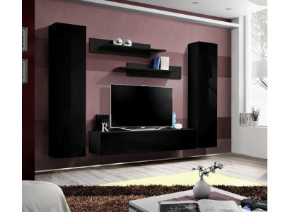 Komplette Set Wohnwand Wohnzimmer Luxus Einrichtung Moderne Möbel