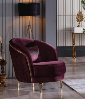 Moderner Sessel Designer Sitz Polster Stoff Textil Möbel Wohnzimmermöbel