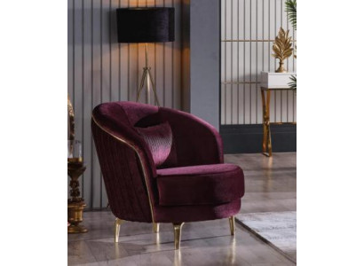 Moderner Sessel Designer Sitz Polster Stoff Textil Möbel Wohnzimmermöbel