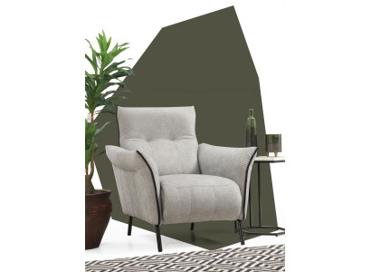 Sessel Design Polster Textil Möbel Luxus Wohnzimmer Modern Polstersessel Neu