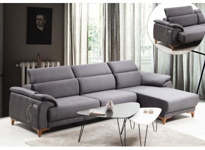 Ecksofa L-Form Modern Wohnzimmer Sofa Couch Polstermöbel Luxus Design