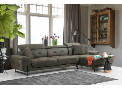 Relax Ecksofa L-Form Luxus Möbel Wohnzimmer Eck Sofa Couch Polster Modern Neu