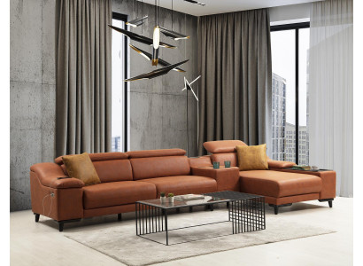 Luxus Ecksofa L-Form Sofa Couch Design Polster Modern Textil Wohnzimmer Neu