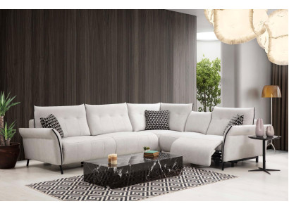 Ecksofa Wohnzimmer Sofa Couch Polster Textil Möbel Modern Designer Neu