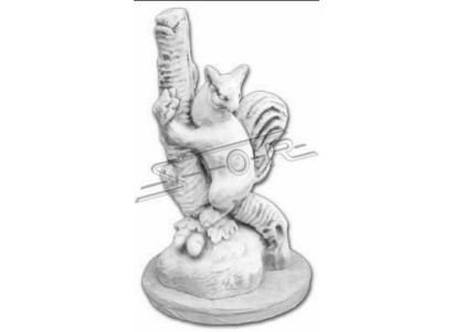 Garten Dekoration Frettchen Terrasse Stein Figuren Figur Statue Skulptur