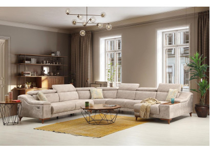 Ecksofa Sofa U-Form Polstersofa Couch Garnitur Ecksofas Modern Wohnzimmer