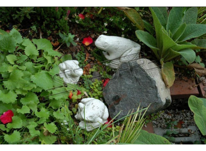 Garten Dekoration Frosch Terrasse Stein Figuren Figur Deko Statue