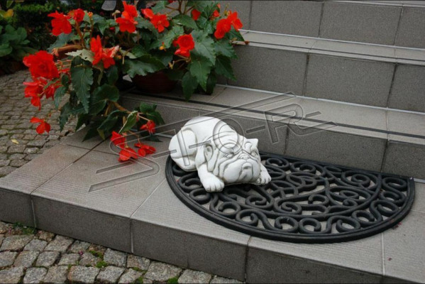 Garten Dekoration Hund Statue Skulptur Figuren Skulpturen Designer