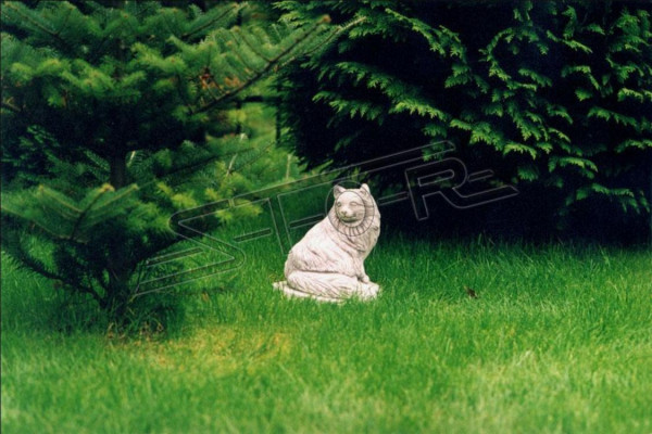 Garten Dekoration Katze Statue Skulptur Figuren Skulpturen Design