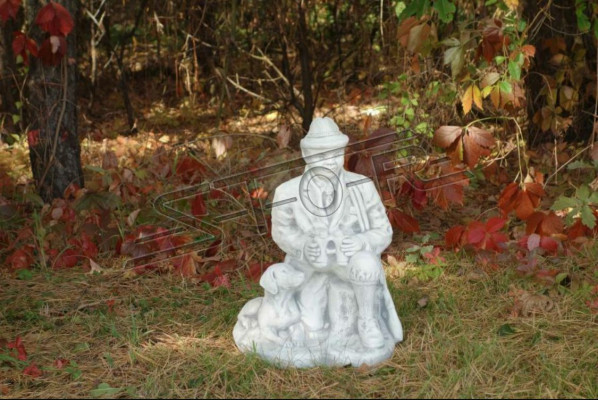 Garten Dekoration Jäger Statue Skulptur Figuren Statuen Skulpturen